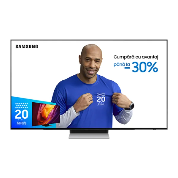 Televizor Samsung QE83S90FAEXUA 83" / QD OLED / 4K / Smart TV / Black photo 1