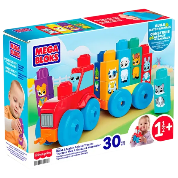 Constructor Mattel Build & Match Animal Tractor Clasic/ Multicolor photo 1