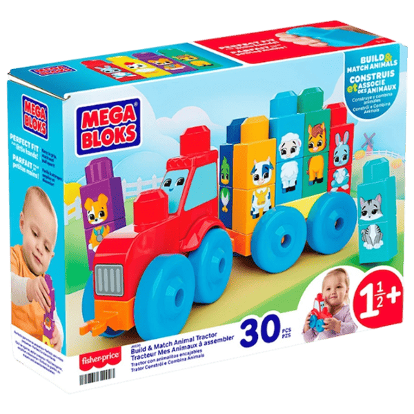 Constructor Mattel Build & Match Animal Tractor Clasic/ Multicolor photo 1