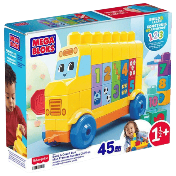 Constructor Mattel Build & Count Bus Clasic/ Yellow photo 1