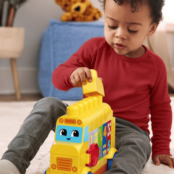 Constructor Mattel Build & Count Bus Clasic/ Yellow photo 3