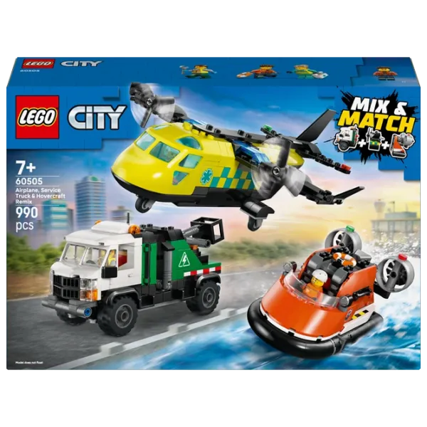 Constructor LEGO Airplane Service Truck & Hovercraft Remix Clasic/ Multicolor photo 1