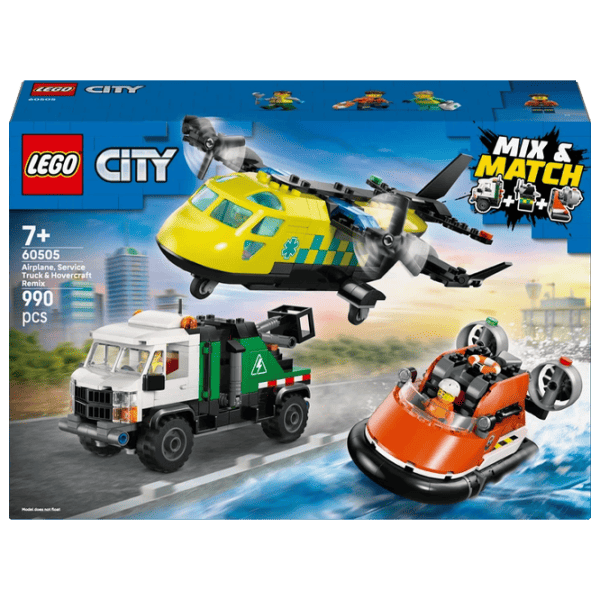 Constructor LEGO Airplane Service Truck & Hovercraft Remix Clasic/ Multicolor photo 1