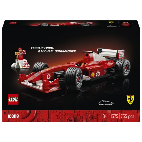 Constructor LEGO Ferrari F2004 & Michael Schumacher Mașină/ Red photo 1