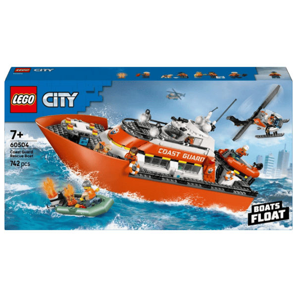 Constructor LEGO Coast Guard Rescue Boat & Helicopter Clasic/ Orange photo 1
