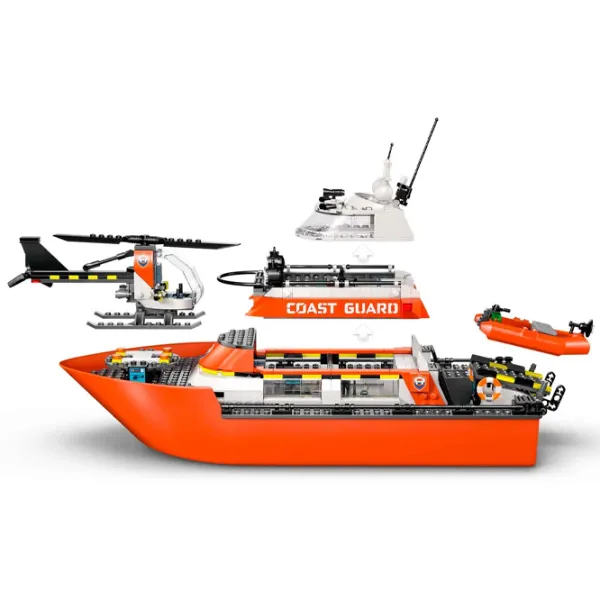 Constructor LEGO Coast Guard Rescue Boat & Helicopter Clasic/ Orange photo 3