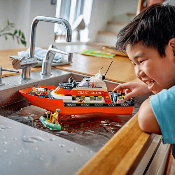 Constructor LEGO Coast Guard Rescue Boat & Helicopter Clasic/ Orange photo 7
