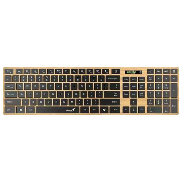 Tastatură Genius SlimStar 7250BT Fără fir / Pine Wood photo 1