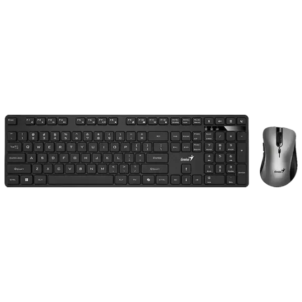 Tastatura & Mouse Genius KM-8216S Fără fir / Black photo 1