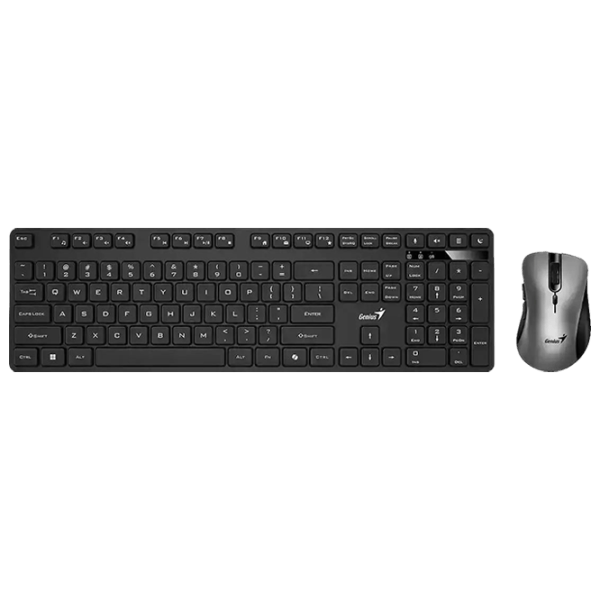 Tastatura & Mouse Genius KM-8216S Fără fir / Black photo 1