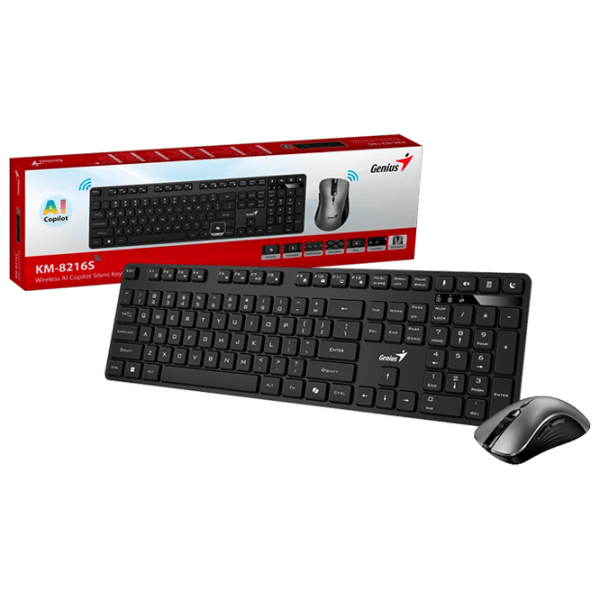 Tastatura & Mouse Genius KM-8216S Fără fir / Black photo 3