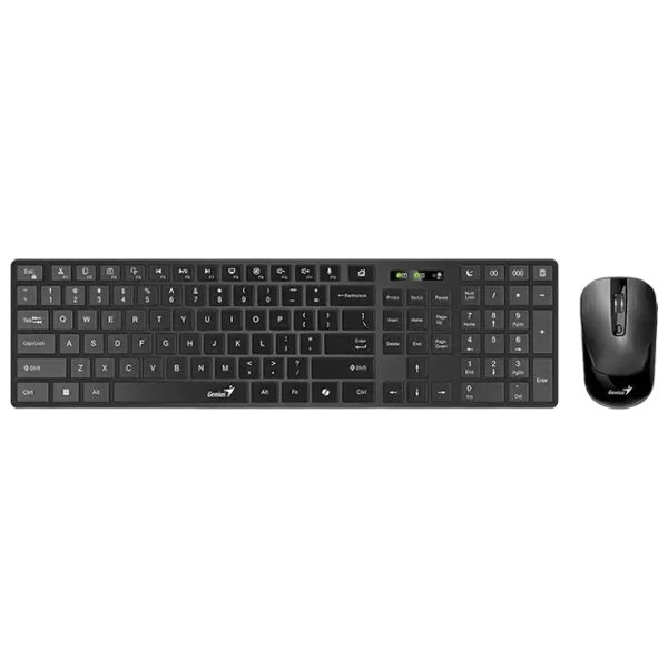 Tastatura & Mouse Genius SlimStar 8250 Fără fir / Black photo 1