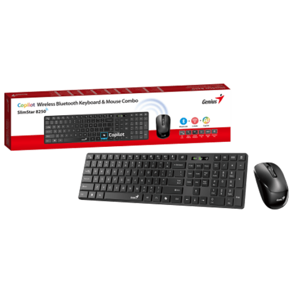 Tastatura & Mouse Genius SlimStar 8250 Fără fir / Black photo 4