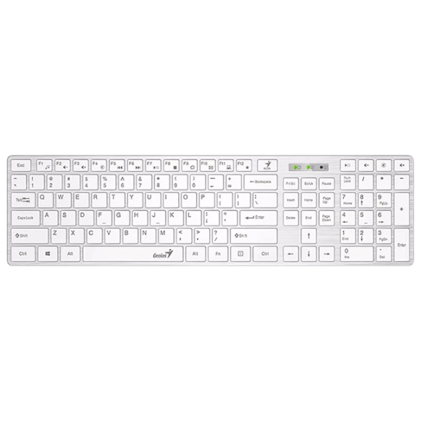 Tastatură Genius SlimStar 126 Cu fir / White photo 1