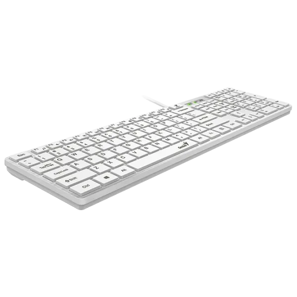 Tastatură Genius SlimStar 126 Cu fir / White photo 3