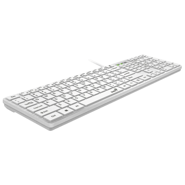 Tastatură Genius SlimStar 126 Cu fir / White photo 3