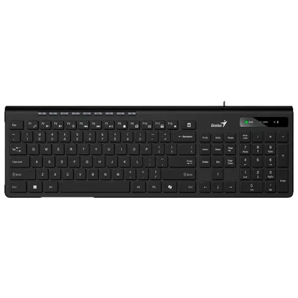 Tastatură Genius SlimStar 230 II Cu fir / Black photo 1