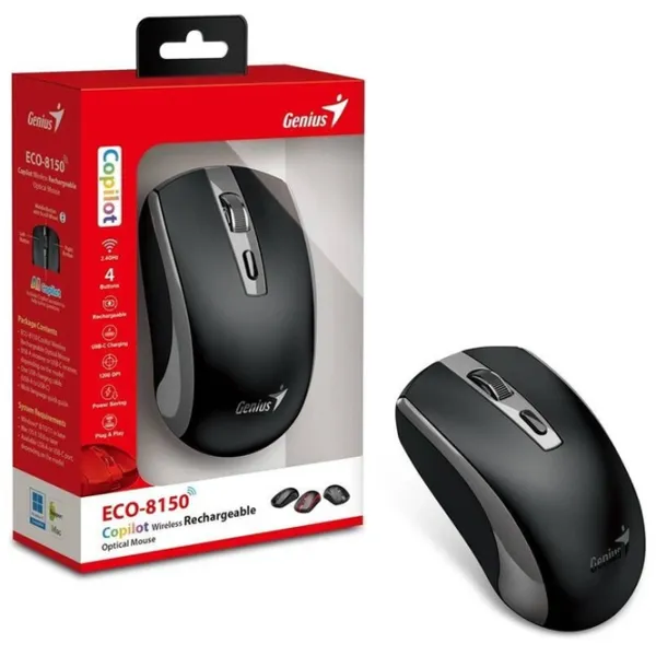 Mouse Genius ECO-8150 Gray photo 5