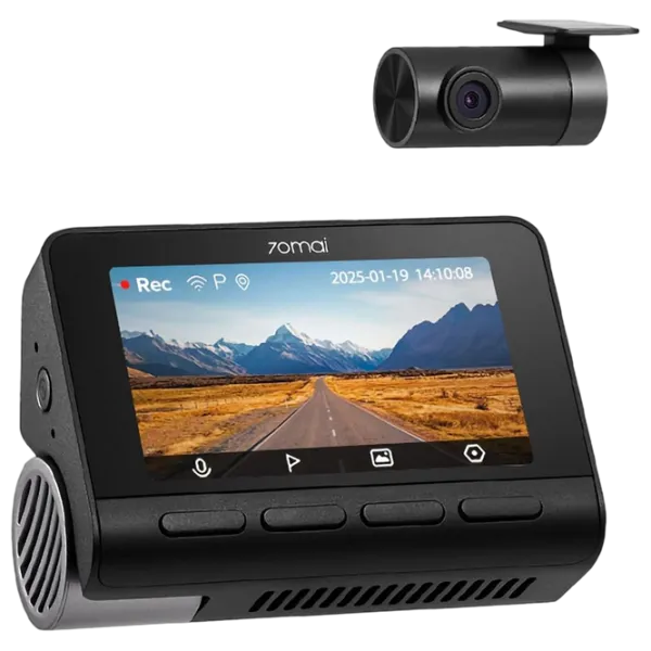Cameră Auto 70mai A800SE-1-4G 4K Dash Cam + Rear Cam RC22 CMOS/ Black photo 1