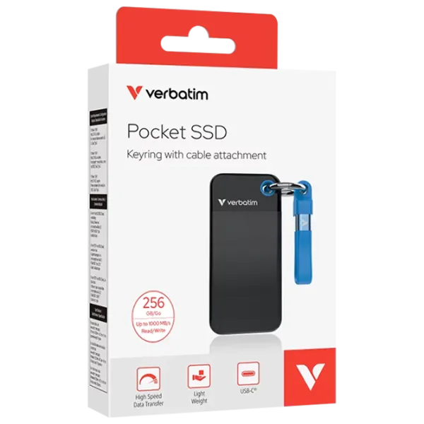 SSD Verbatim Pocket 256 GB VER_32416 / Black photo 4