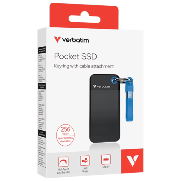 SSD Verbatim Pocket 256 GB VER_32416 / Black photo 4