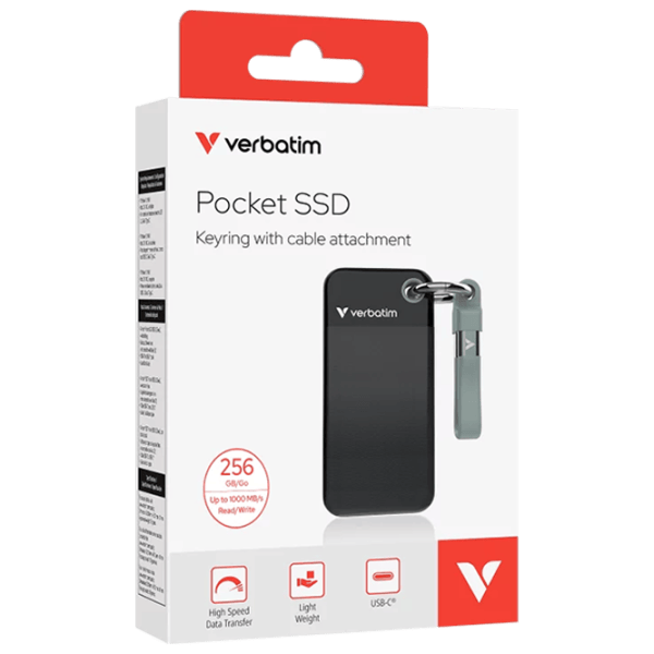 SSD Verbatim Pocket 256 GB VER_32415 / Black photo 4