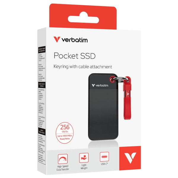 SSD Verbatim Pocket 256 GB VER_32417 / Black photo 5