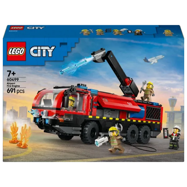 Constructor LEGO Airport Fire Engine Pompieri/ Red photo 1