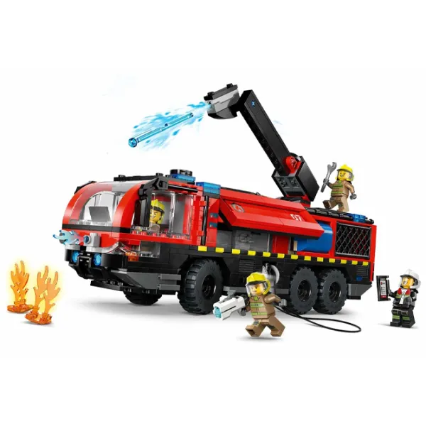 Constructor LEGO Airport Fire Engine Pompieri/ Red photo 8