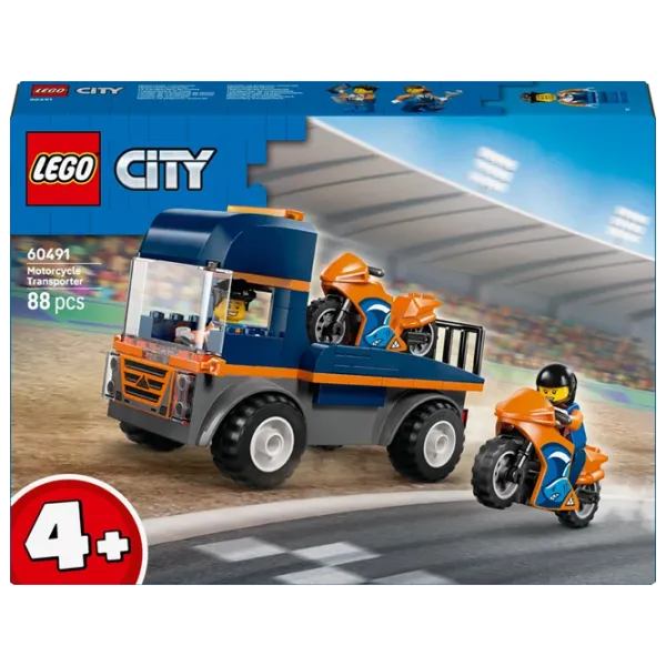 Constructor LEGO Motorcycle Transporter Transport/ Blue photo 1