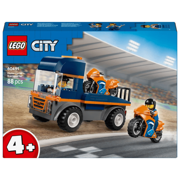 Constructor LEGO Motorcycle Transporter Transport/ Blue photo 1