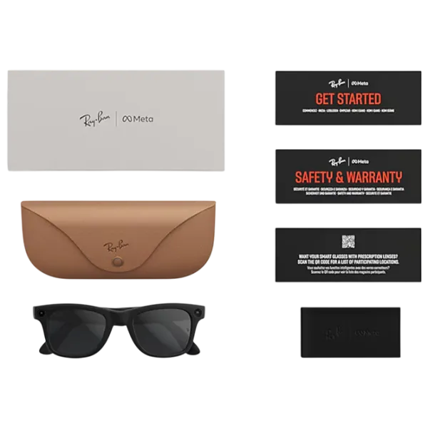 Ochelari smart unisex Ray-Ban Meta Wayfarer Plastic / Black photo 6