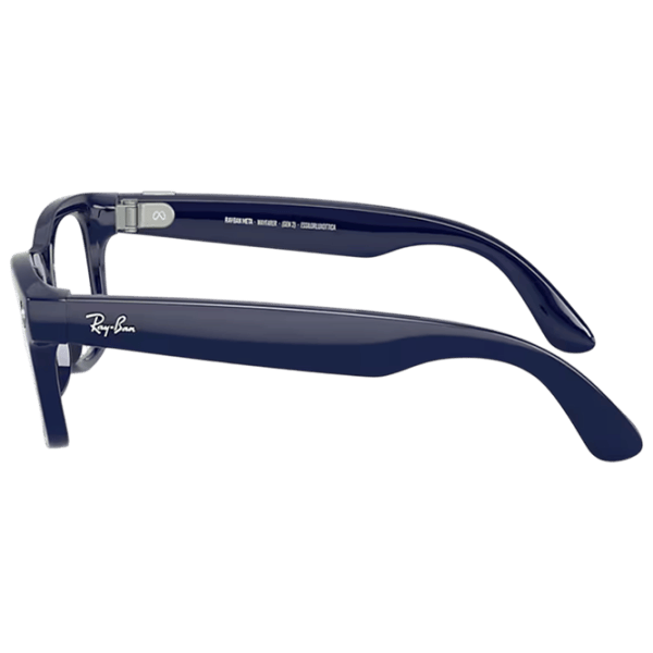 Ochelari smart unisex Ray-Ban Meta Wayfarer Plastic / Blue photo 5