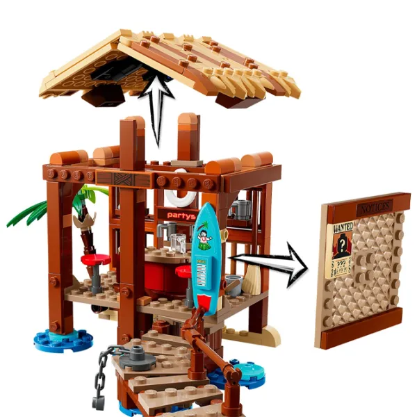Constructor LEGO Windmill Village Hut Scenă din film/ Brown photo 5