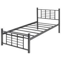 Кровать Evger K-01 90 x 200 см / Металл / Серый