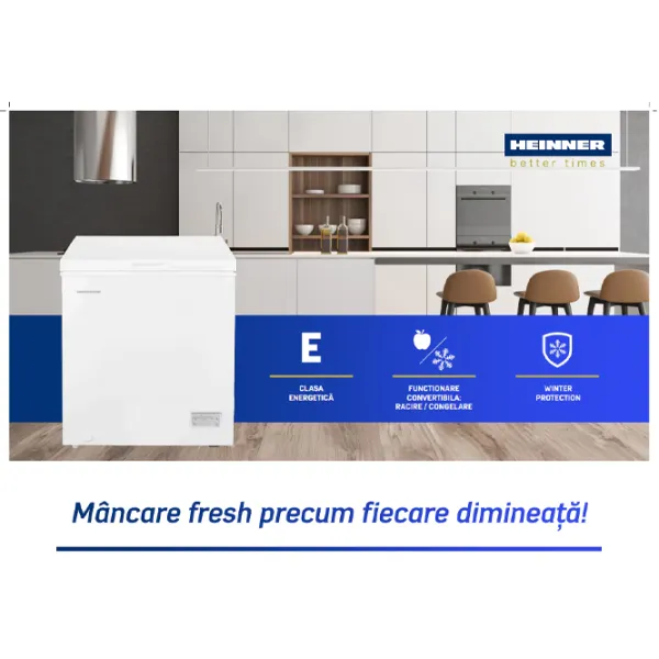 Морозильный ларь Heinner HCF-HM145CE++ 142л / Белый photo 4