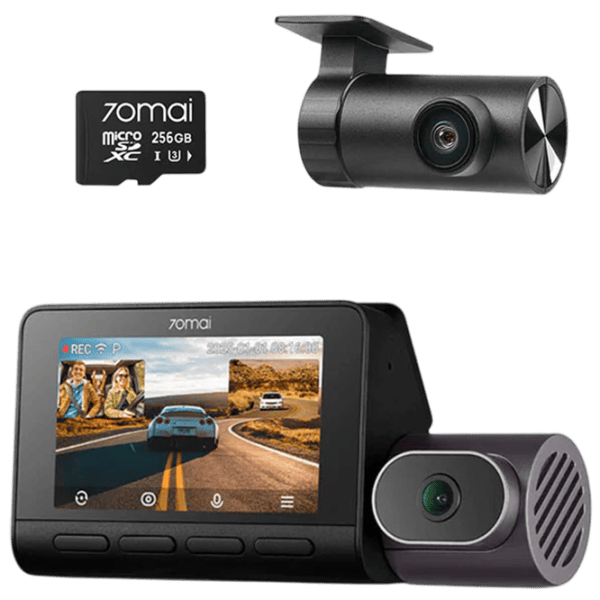 Cameră Auto 70mai T800-2 3Channel HDR 4K Dash Cam + Rear Cam RC24 HDR + 256GB / Black photo 1