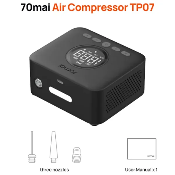 Автомобильный компрессор 70mai Midrive TP07 Wireless 2 12 л/мин / 10 бар photo 3
