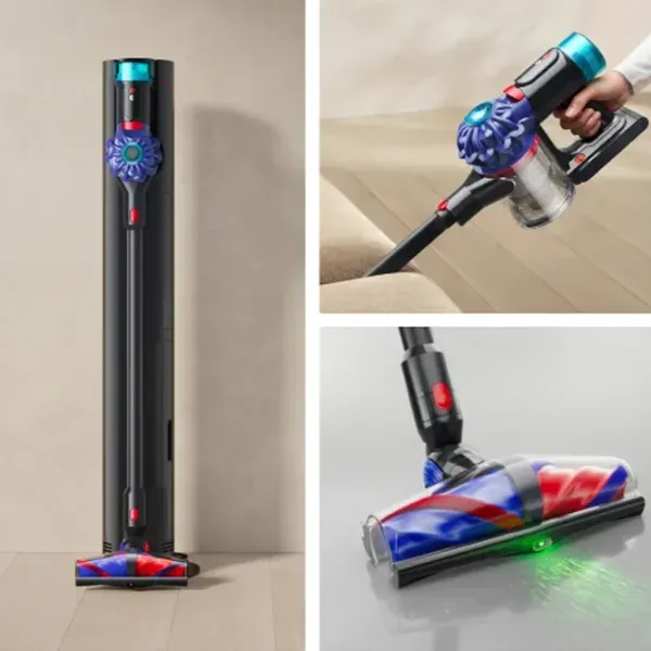 Вертикальный пылесос Dyson V10 Konical + Auto-empty Dok  / Vinca Черный photo 4