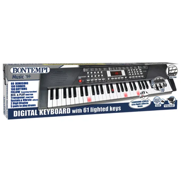 Синтезатор Bontempi 166111 3 года / Черный photo 3