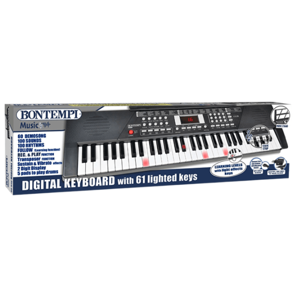 Синтезатор Bontempi 166111 3 года / Черный photo 3