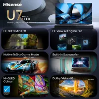 Телевизор Hisense 100U7SE 100" / DLED / 4K / Smart TV / Черный photo 2