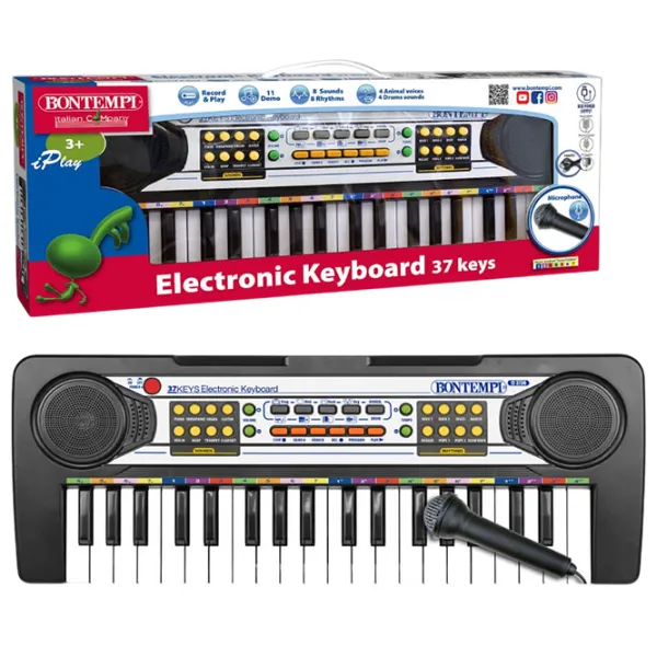 Синтезатор Bontempi 123730 3 года / Черный photo 2