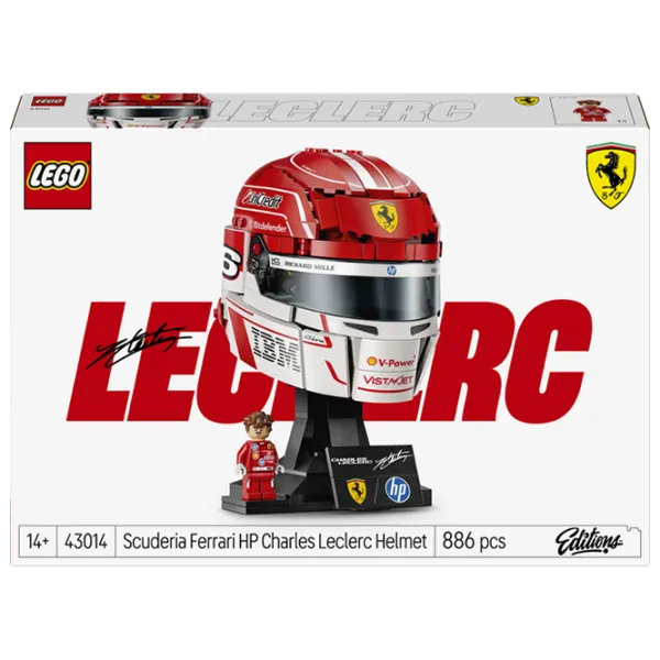Constructor LEGO Scuderia Ferrari HP Charles Leclerc Helmet Clasic/ Red photo 1
