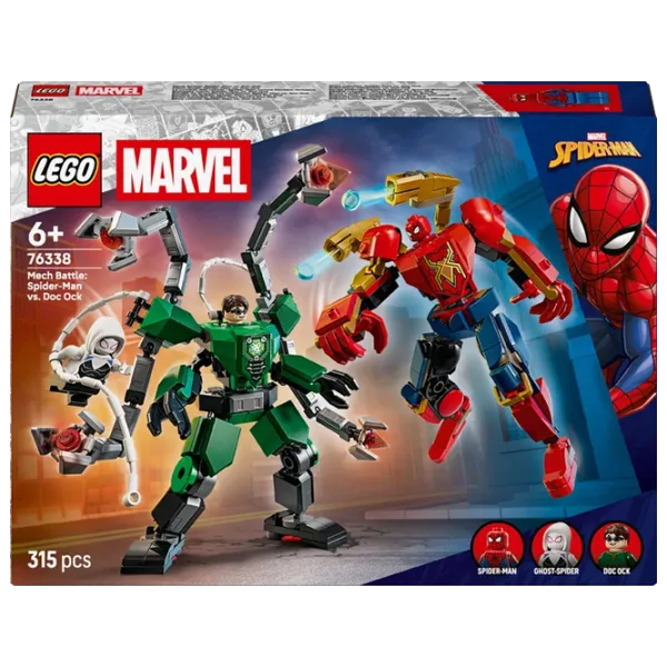 Constructor LEGO Mech Battle: Spider-Man vs Doc Ock Figuri/ Red photo 1