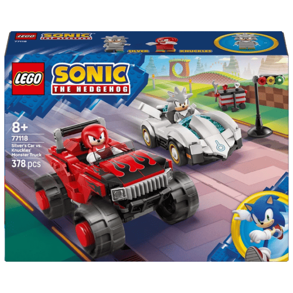 Constructor LEGO Silver's Car vs. Knuckles' Monster Truck Mașină/ Multicolor photo 1