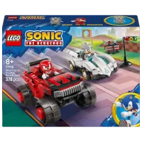 Constructor LEGO Silver's Car vs. Knuckles' Monster Truck Mașină/ Multicolor