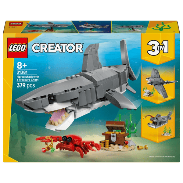 Конструктор LEGO Fierce Shark With A Treasure Chest Животные/ Серый photo 1