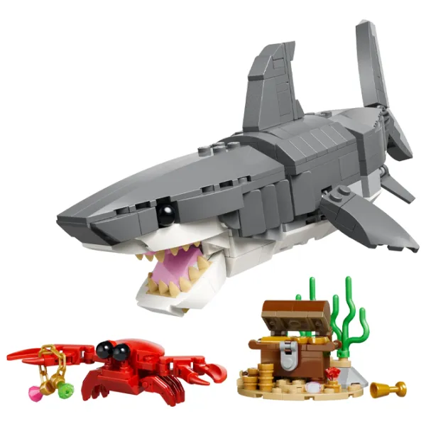 Конструктор LEGO Fierce Shark With A Treasure Chest Животные/ Серый photo 2