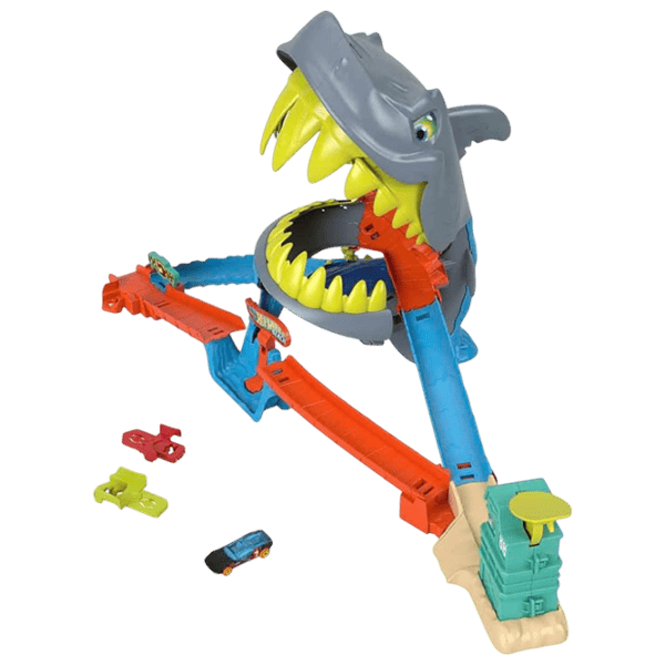 Авто-треки Mattel Shark Chomp Beach JHL96  / / Разноцветный Серый photo 1